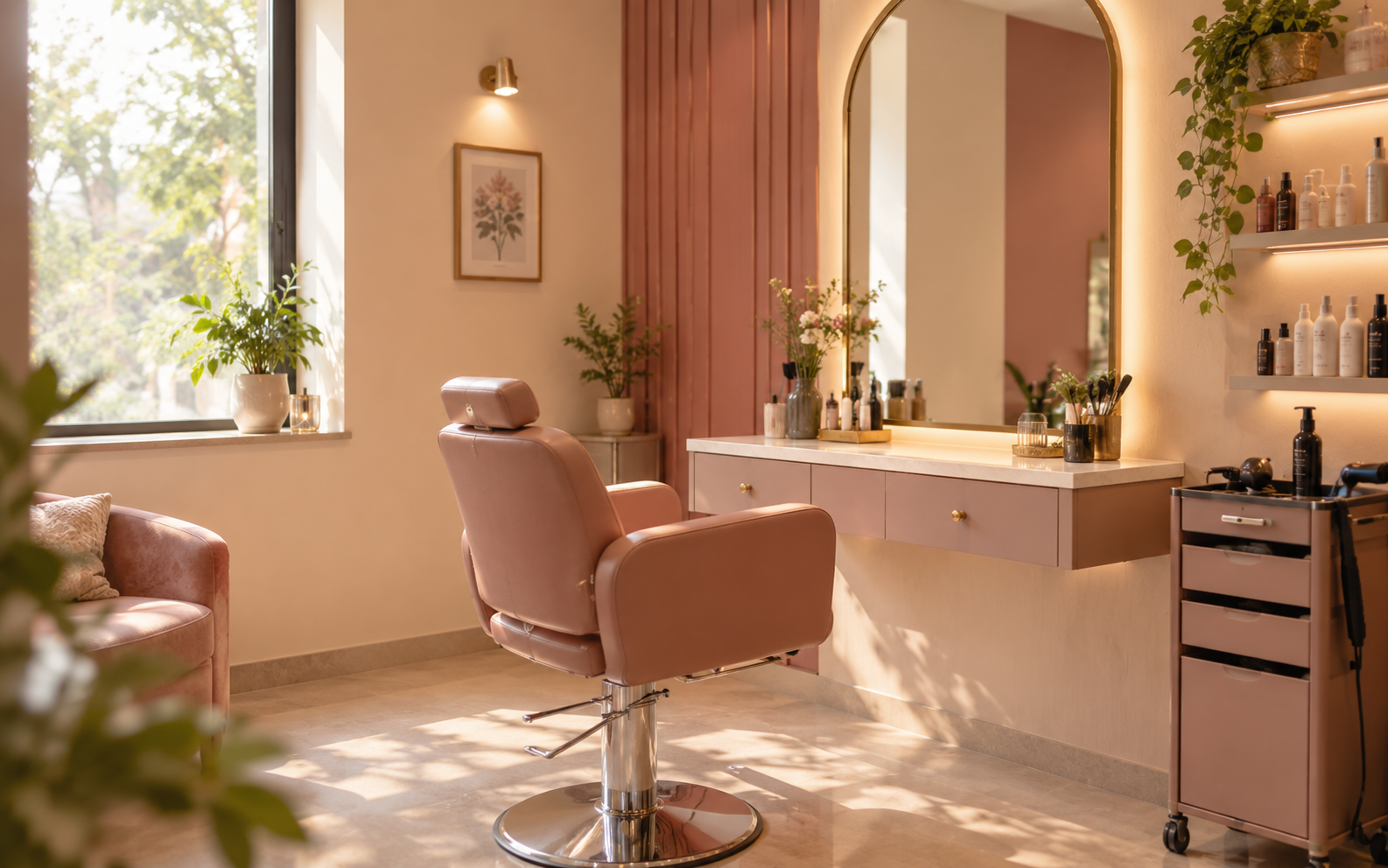 A single-location salon studio